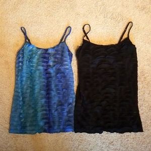 2 for $15 Energie Tank Tops, Size Medium, Blue, Black
